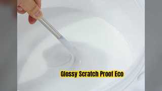 Glanzende krasbestendige coating op waterbasis