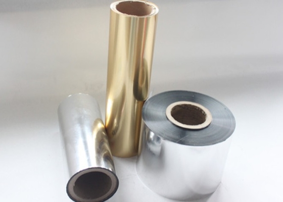 Gold/Silver BOPP Thermal Lamination Film 25 Micron Glossy Metallic Luster voor warm stempelen