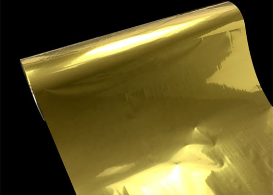 PET-metalliseerde BOPP-film goud aluminium 1500 mm gelamineerd voor dozen Verpakkingsdrukwerk