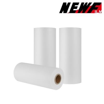 Good price Doorzichtige goede hechting BOPP zijdeachtig Touch Warm Lamination Film Roll zelfklevend met EVA lijm online