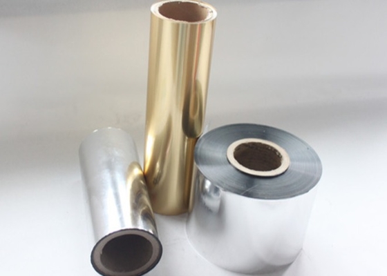 Good price Gold/Silver BOPP Thermal Lamination Film 25 Micron Glossy Metallic Luster voor warm stempelen online