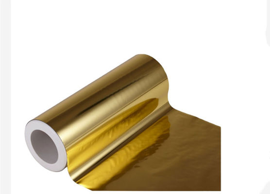 Goede prijs. PET-metalliseerde polyester thermische lamineerfilm Gold Sliver Bronze Lichtreflecterend oppervlak 3000m online