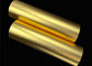 Metalen gloeiend oppervlak BOPP thermische lamineerfilm 1500m goud voor cadeauverpakking