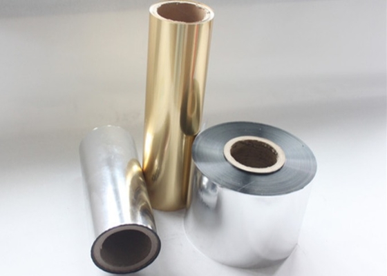 Good price 1500 mm Breedte van de verpakking BOPP/PET Metallisated Thermal Laminate Film 21μm Dikte Lengte/rol 3000-4000m online