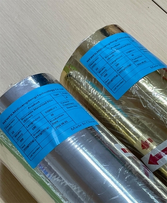 Good price Printbare gemetalliseerde BOPP-film, thermisch zilver/gouden lamineerfilmrol online