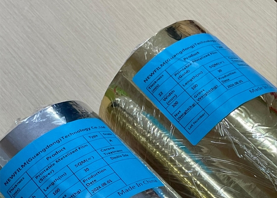 Good price MSDS gecertificeerde nano-resolutie VMPET-film met 97% stralingsbarrière-efficiëntie en 12 μm ultradun zilverscherm online