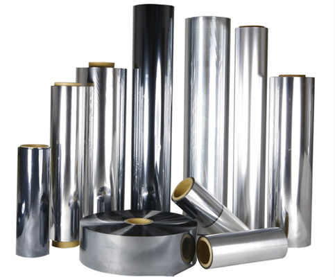 Good price Metalen gloeiend hoog treksterkte Aluminium gemetalliseerde thermische lamineerfilm voor cosmetica Verpakkingslengte 200-3000m online