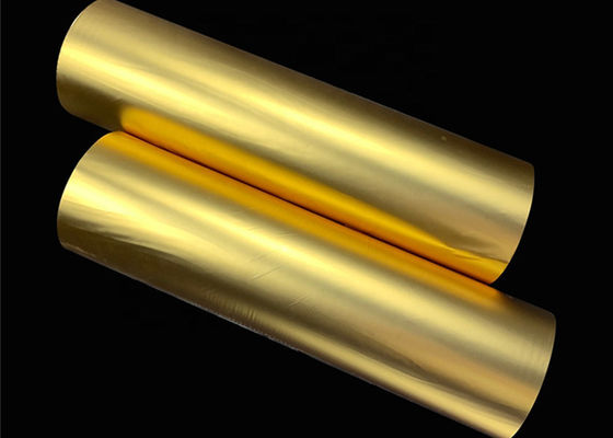 Good price Metalen gloeiend oppervlak BOPP thermische lamineerfilm 1500m goud voor cadeauverpakking online